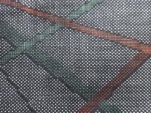 アンティーク　線描き模様織り出し本場泥大島紬着物(5マルキ)